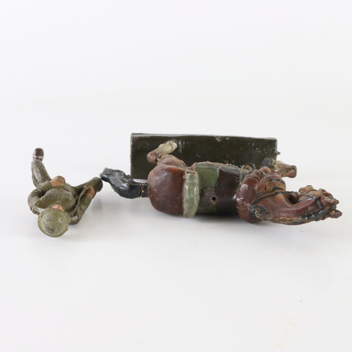 Lineol WWII horse with possible American soldier composite figure Germany