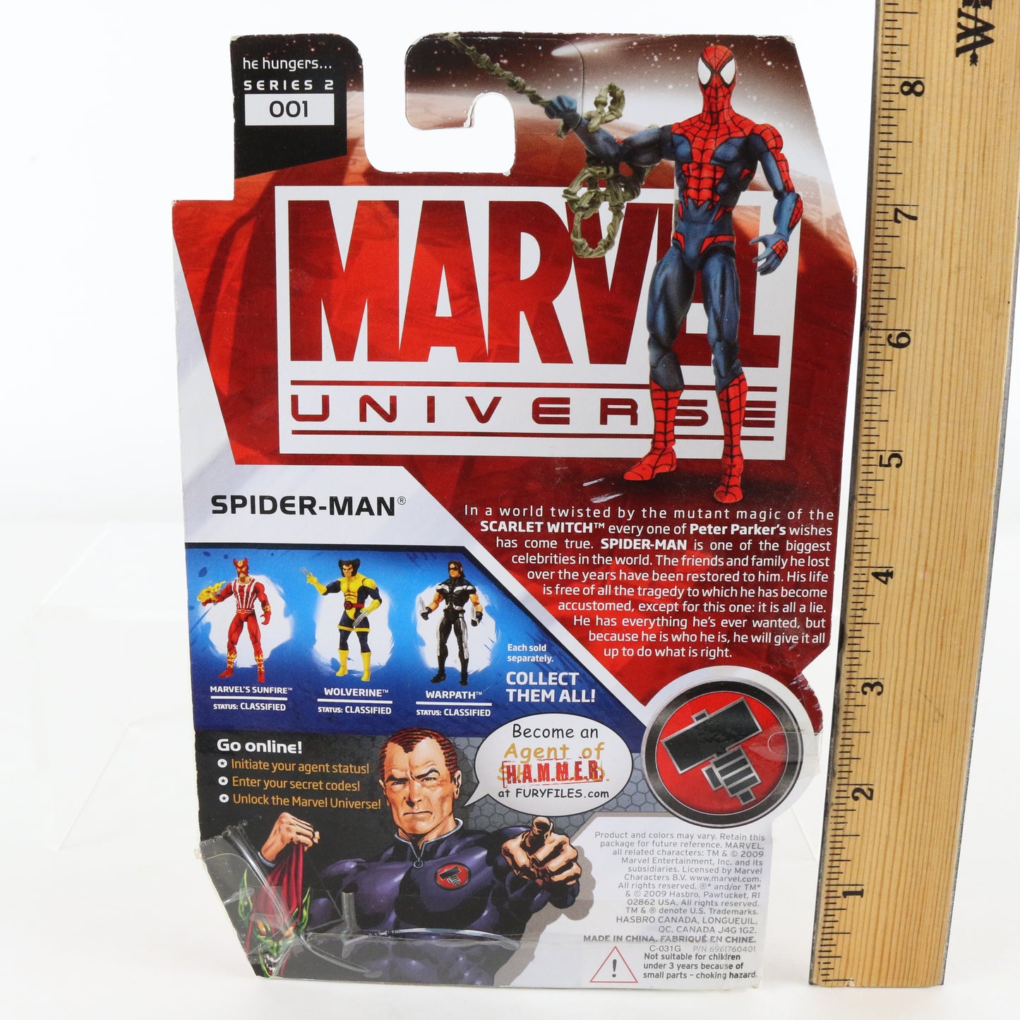 Marvel Universe Series 2 001 Spider-Man 3.75" Action Figure Hasbro