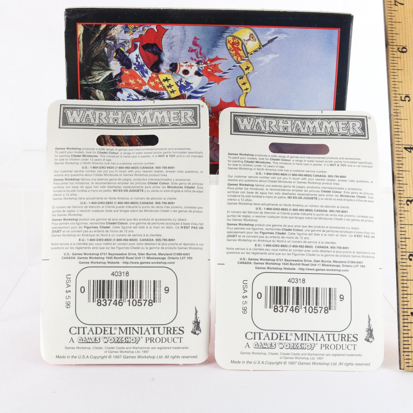 Set Of Dwarf Thunderers Warhammer Citadel G4 08578A Unpainted Figures