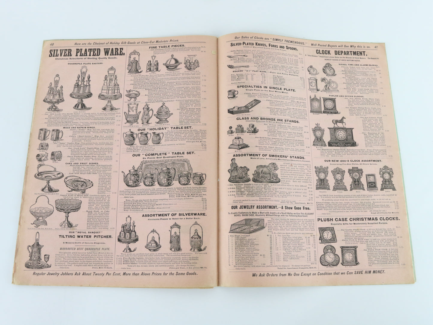 Antique 1886 Butler Brothers Santa Claus Merchants Holiday Catalog Original