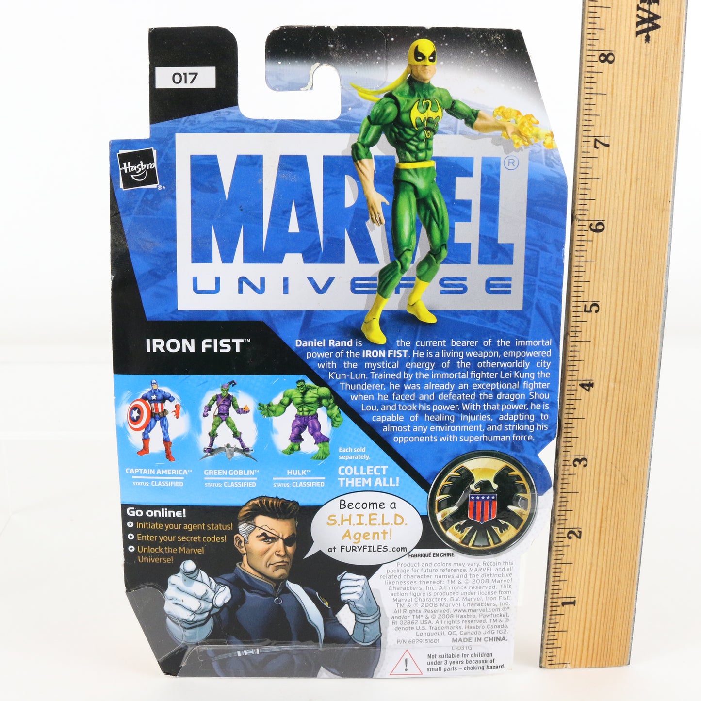 Marvel Universe 017 Iron Fist Hasbro 3.75" Action Figure