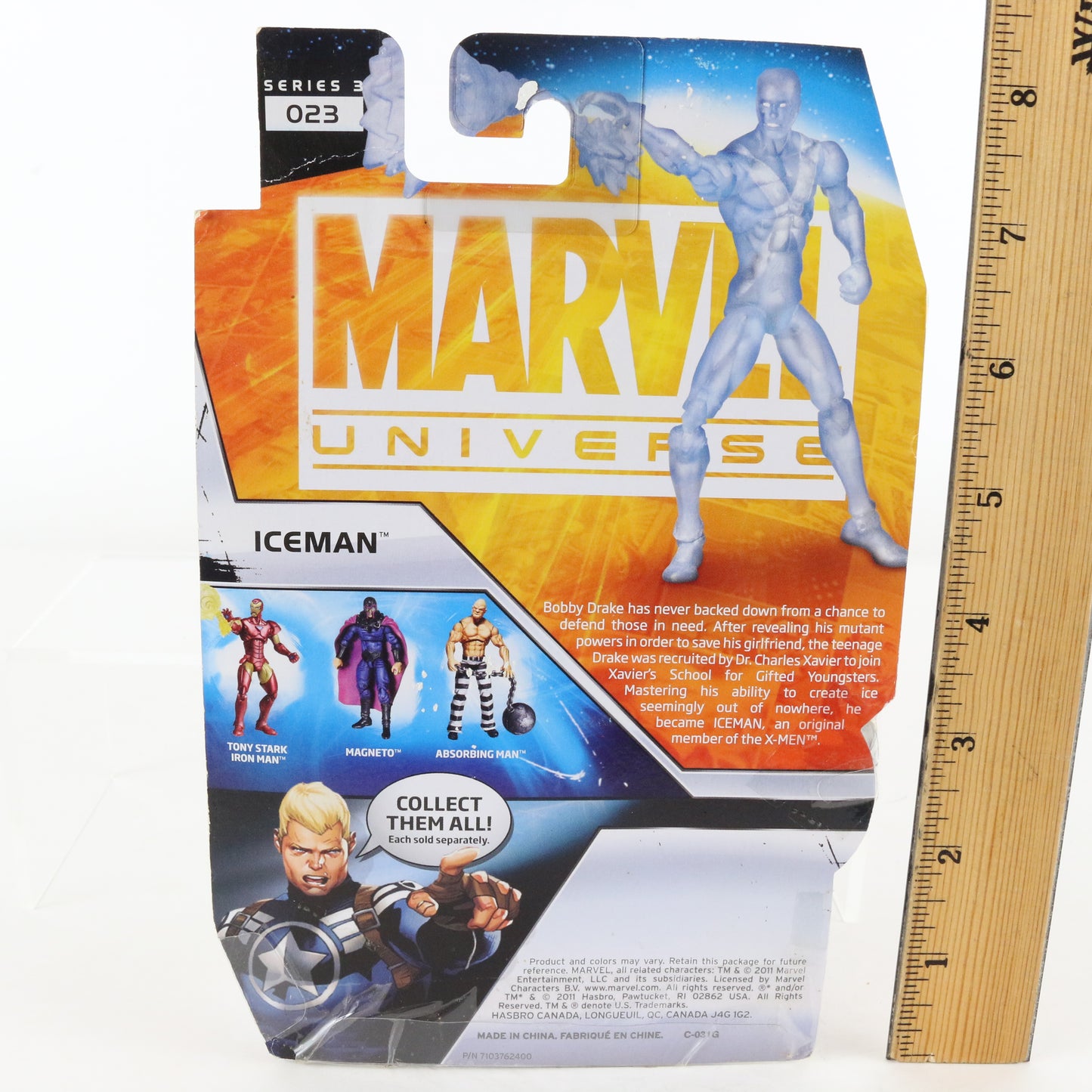 Marvel Universe Series 3 023 Iceman 3.75" Action Figure Hasbro
