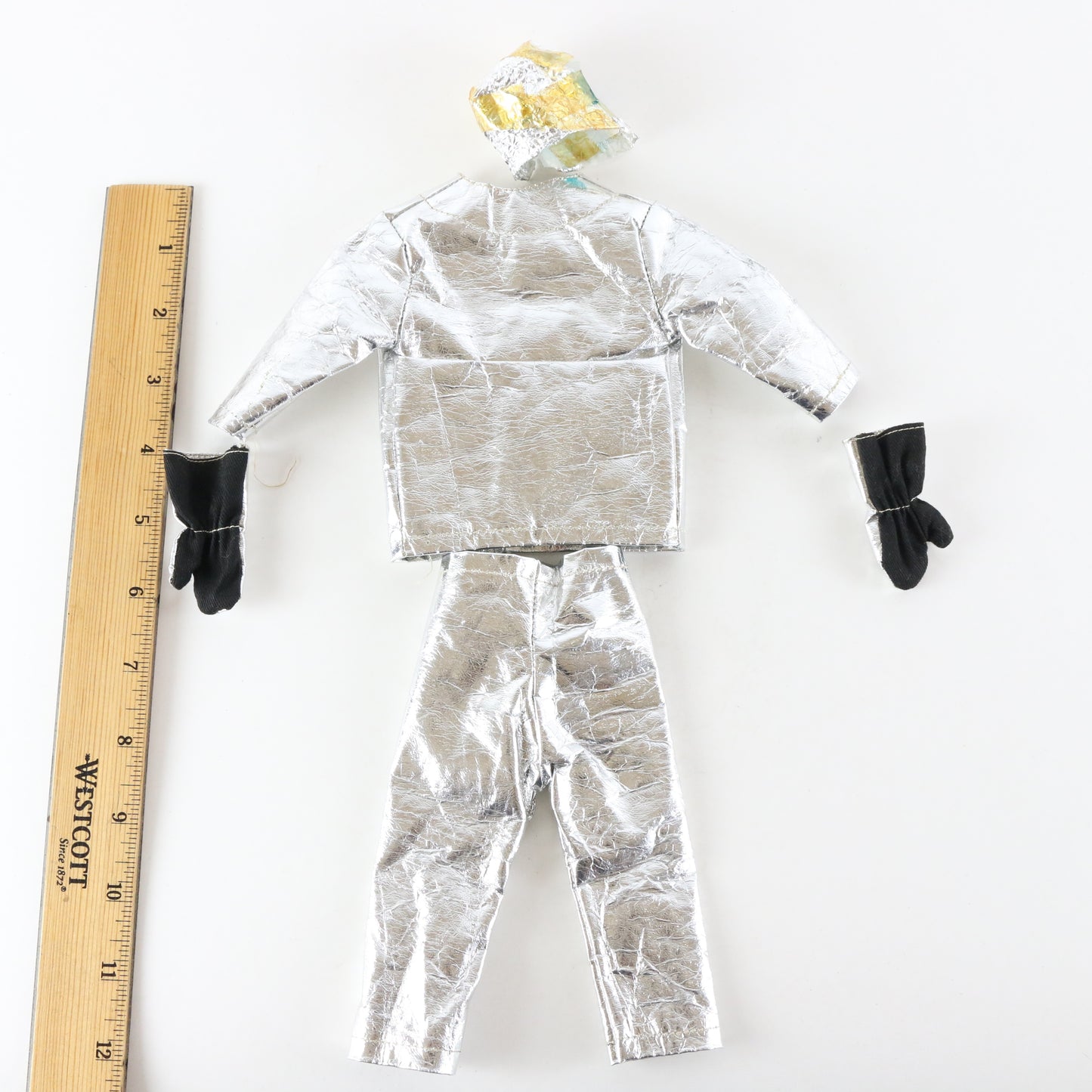1964 Hasbro Gi Joe Silver Crash Crew Outfit W/ Gloves For 12" Figures