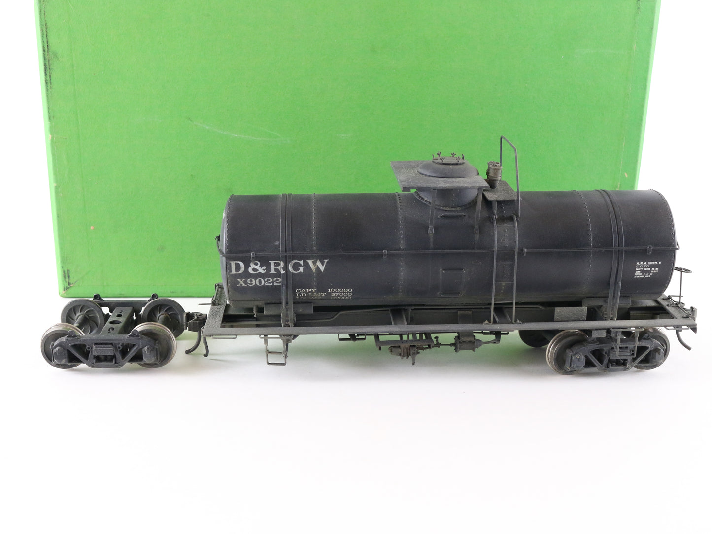 Overland O D&RGW X9022 Auxiliary Water Car Brass Train OMI-0013 Custom Paint