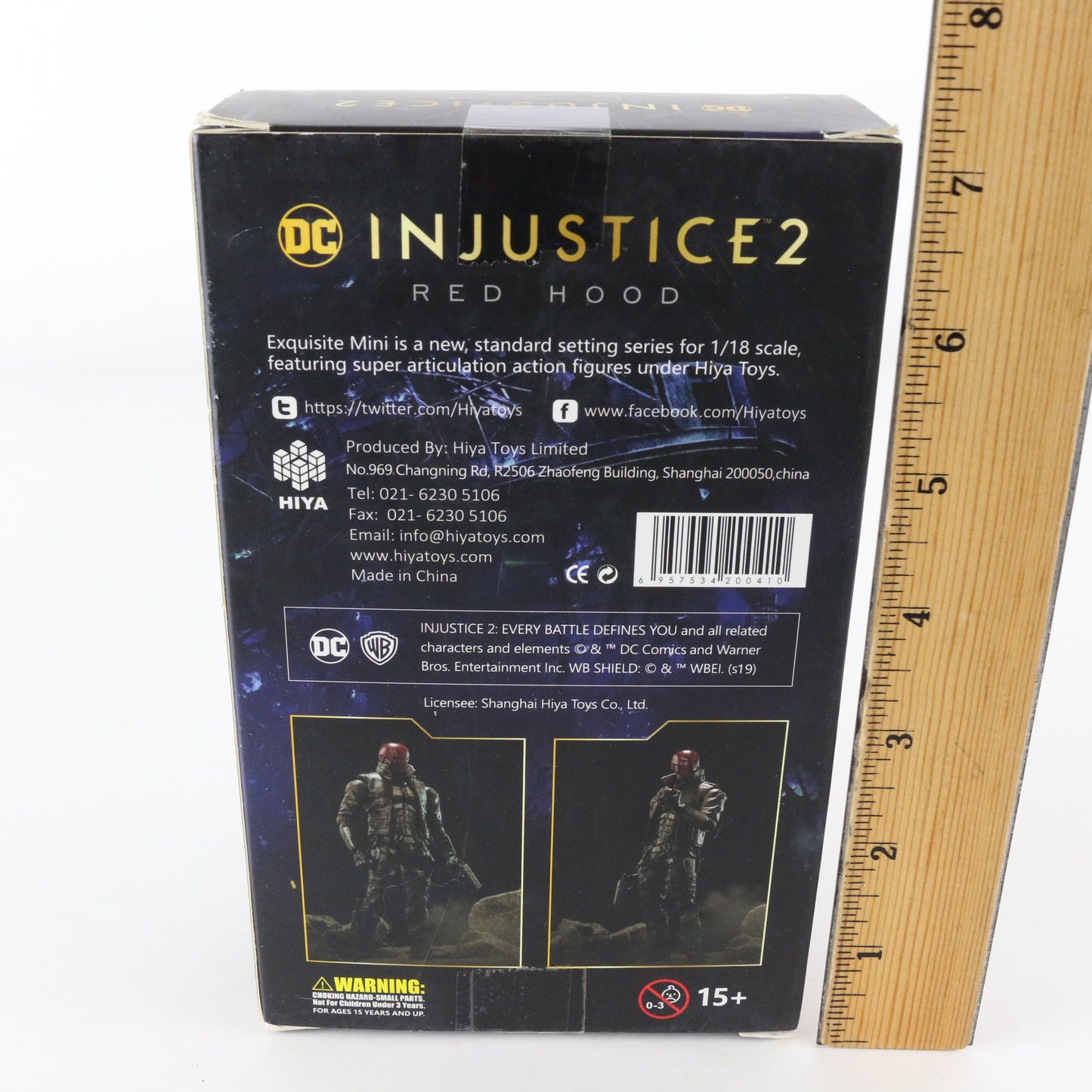 Red Hood Injustice 2 DC Comics Hiya 1:18 Scale Action Figure W/ Accessories