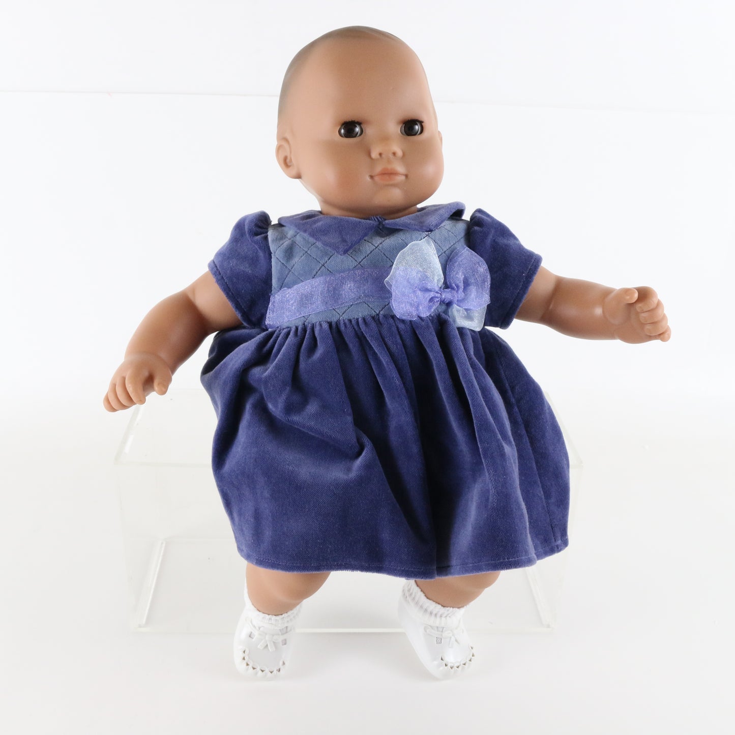 Pleasant Company 14 American Girl Large 15" Vinyl Doll Blue Dress