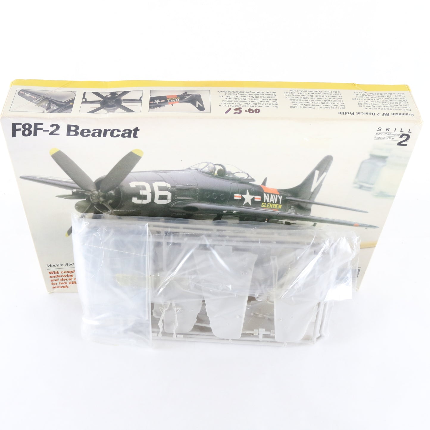 F8F-2 Bearcat Fighter Testors 1:48 Model Aircraft Kit 519