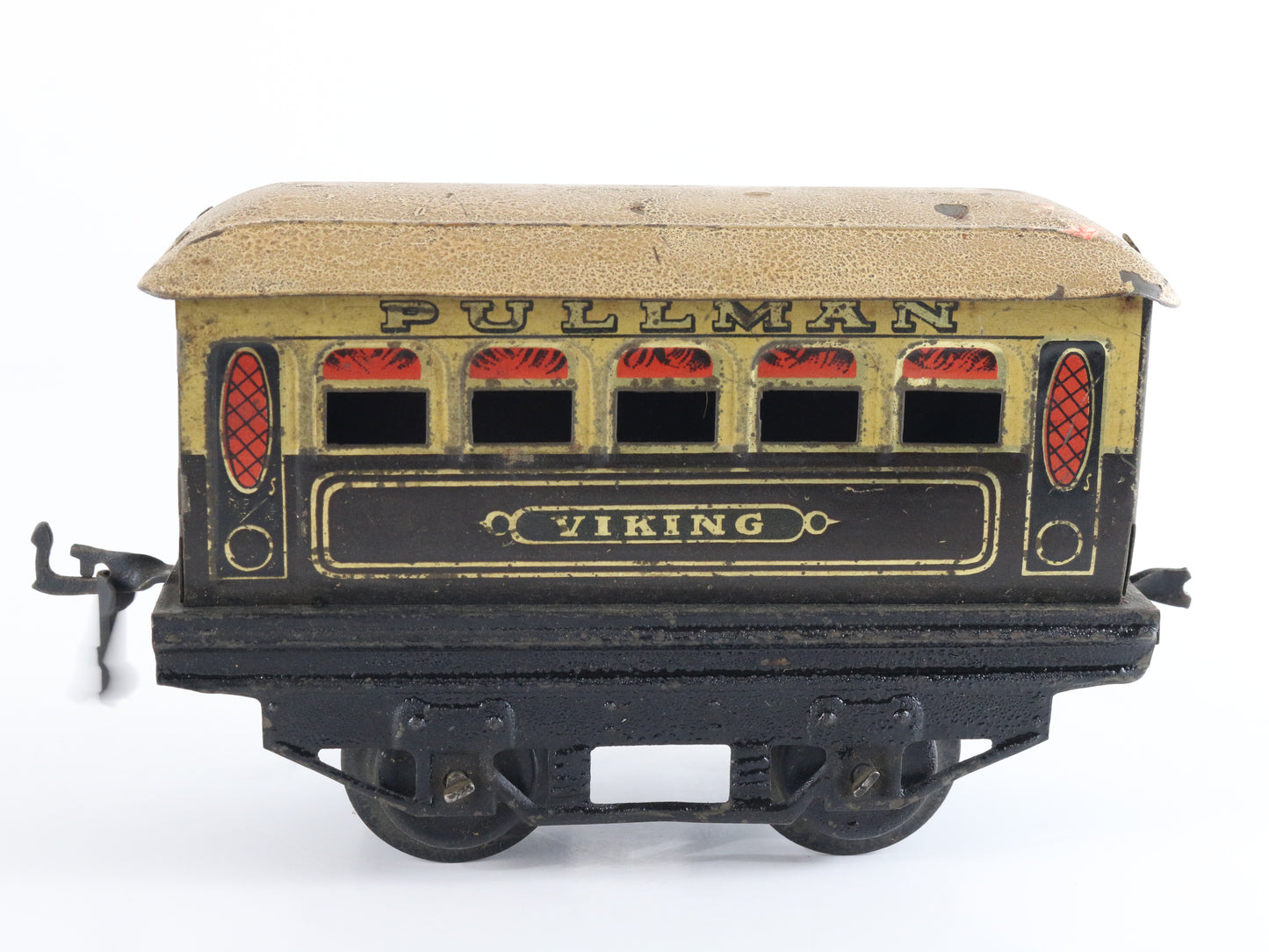 Pullman Viking Passenger Coach Car Hornby Meccano O Prewar Tin Train luxury tinplate Pullman car collectible