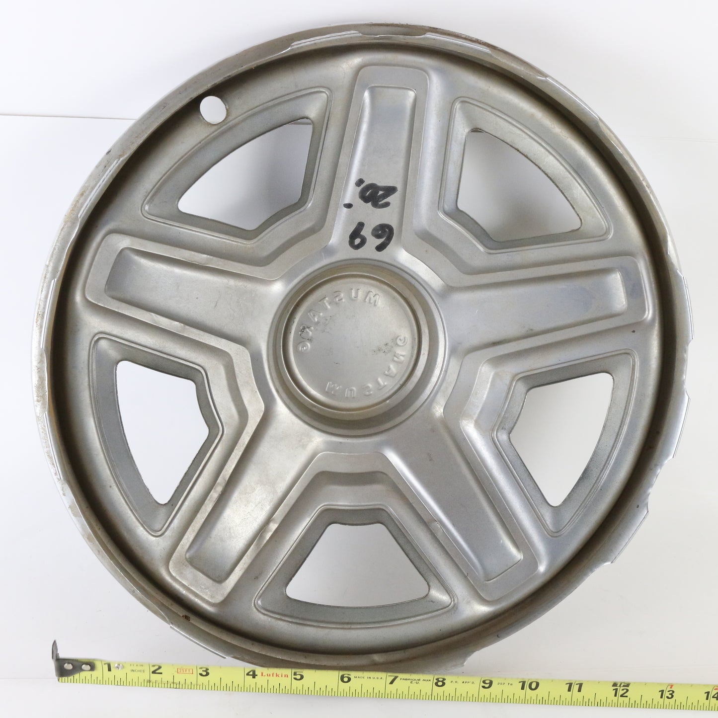 1969 Ford Mustang Metal Wheel Hubcap 14.25"