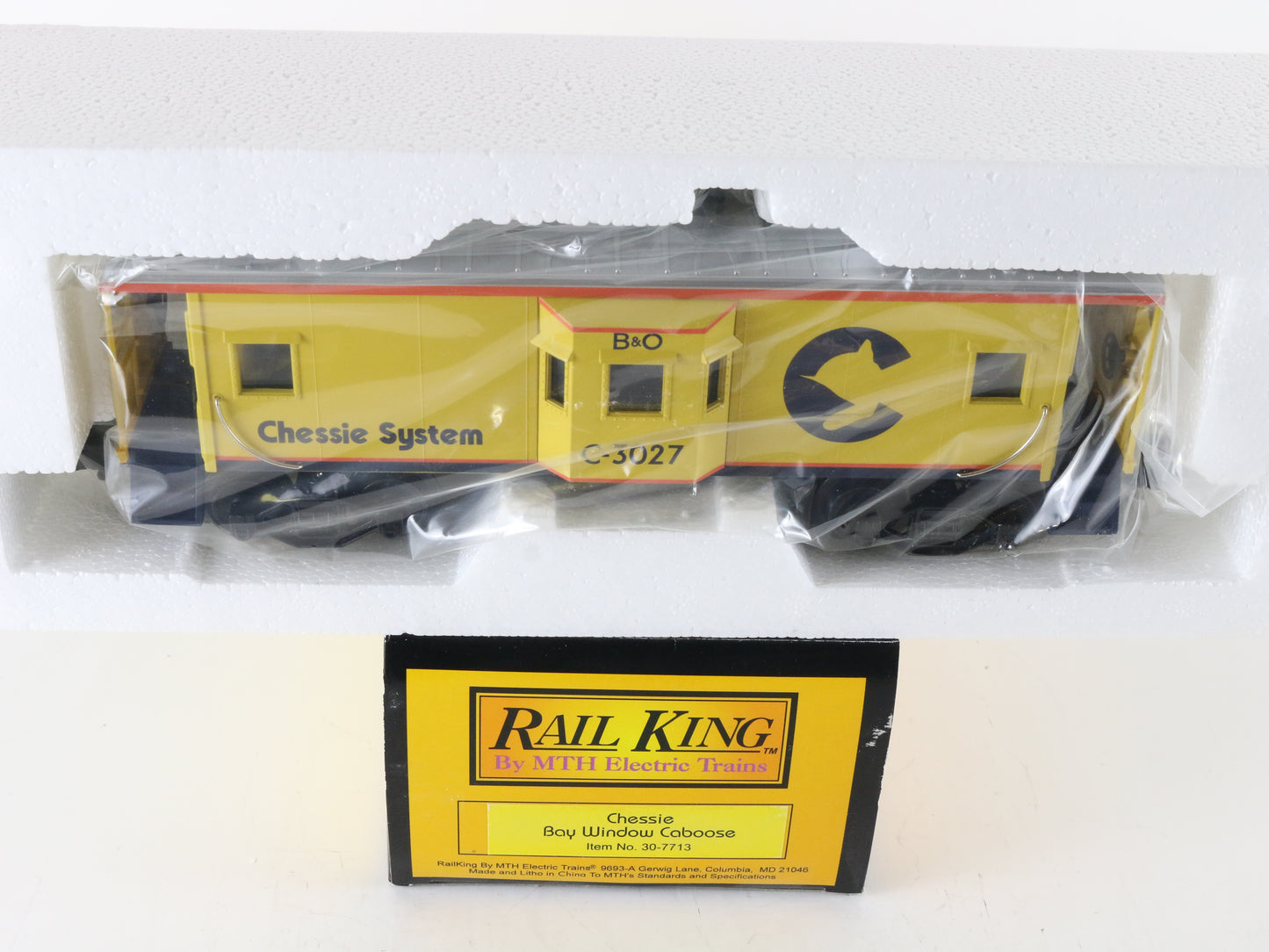 MTH Rail King O 30-4016-0 Chessie System Construction Set No Locomotive AS-IS