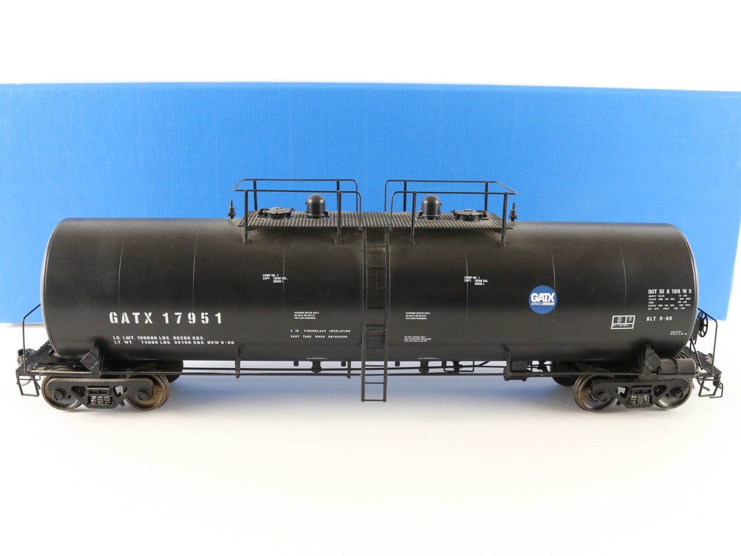 Pecos River Brass O Scale GATX 17951 Trinity Tank Car Brass Train 4460P