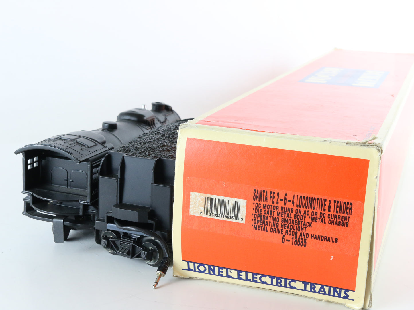 Lionel O 6-18635 Santa Fe ATSF 2-6-4 Steam Locomotive & Tender