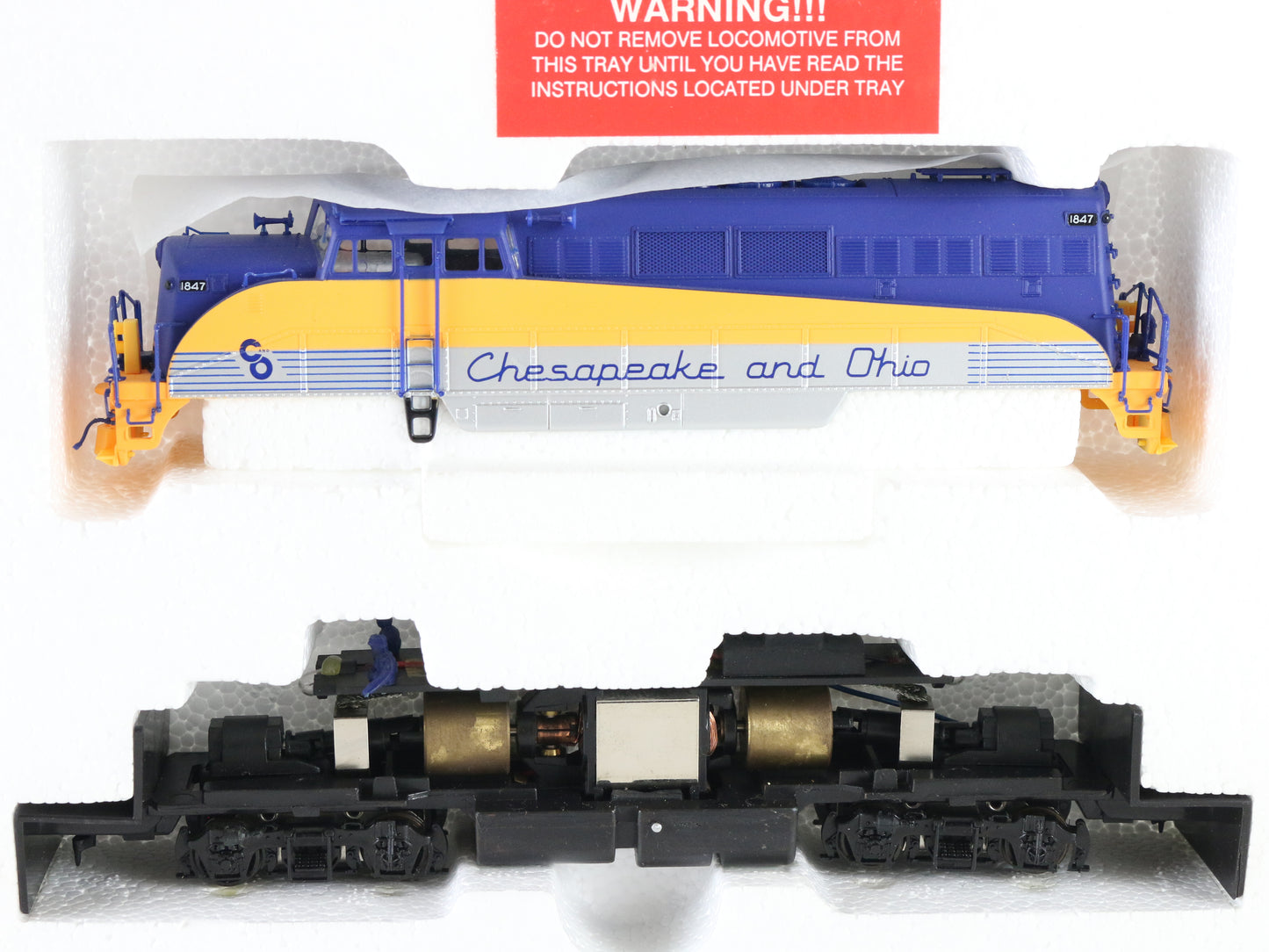 Proto 2000 HO C&O 1847 BL2 Diesel Locomotive