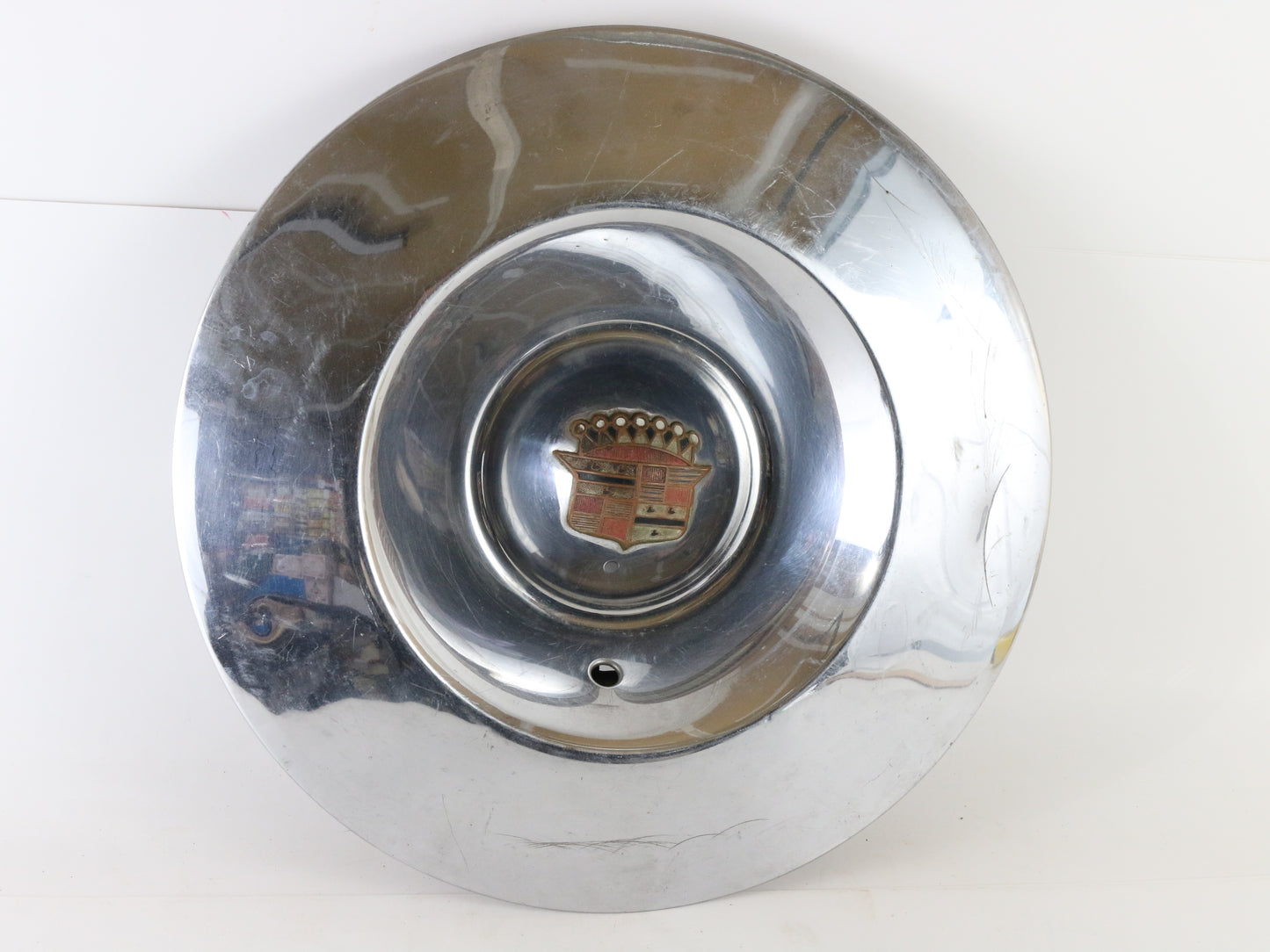 Lot Of 2 Vintage 1953 Cadillac Metal Wheel Hubcaps 15"