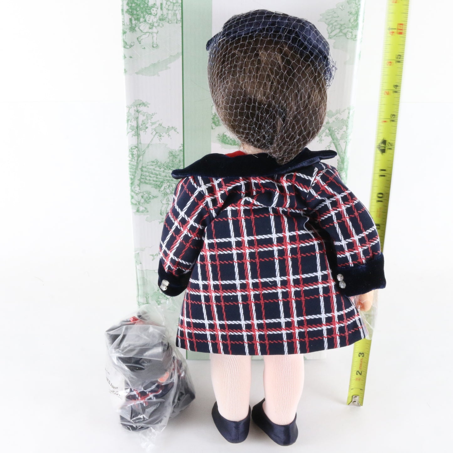 Terri Lee Walk In The Park Plaid Coat 16" Vinyl Doll W/ Dog & Accessories 20028