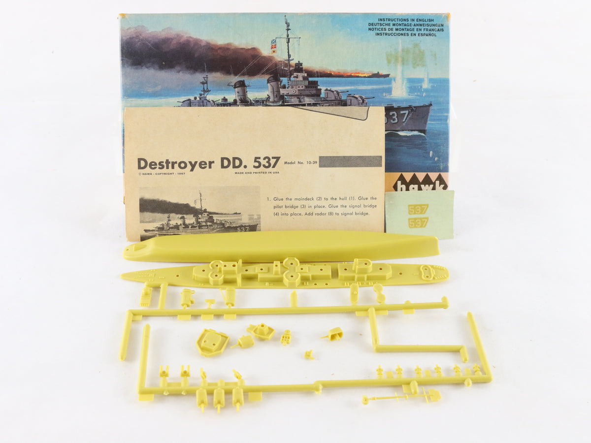 Destroyer World War 2 WWII Hawk Plastic Model Ship Kit 10-39