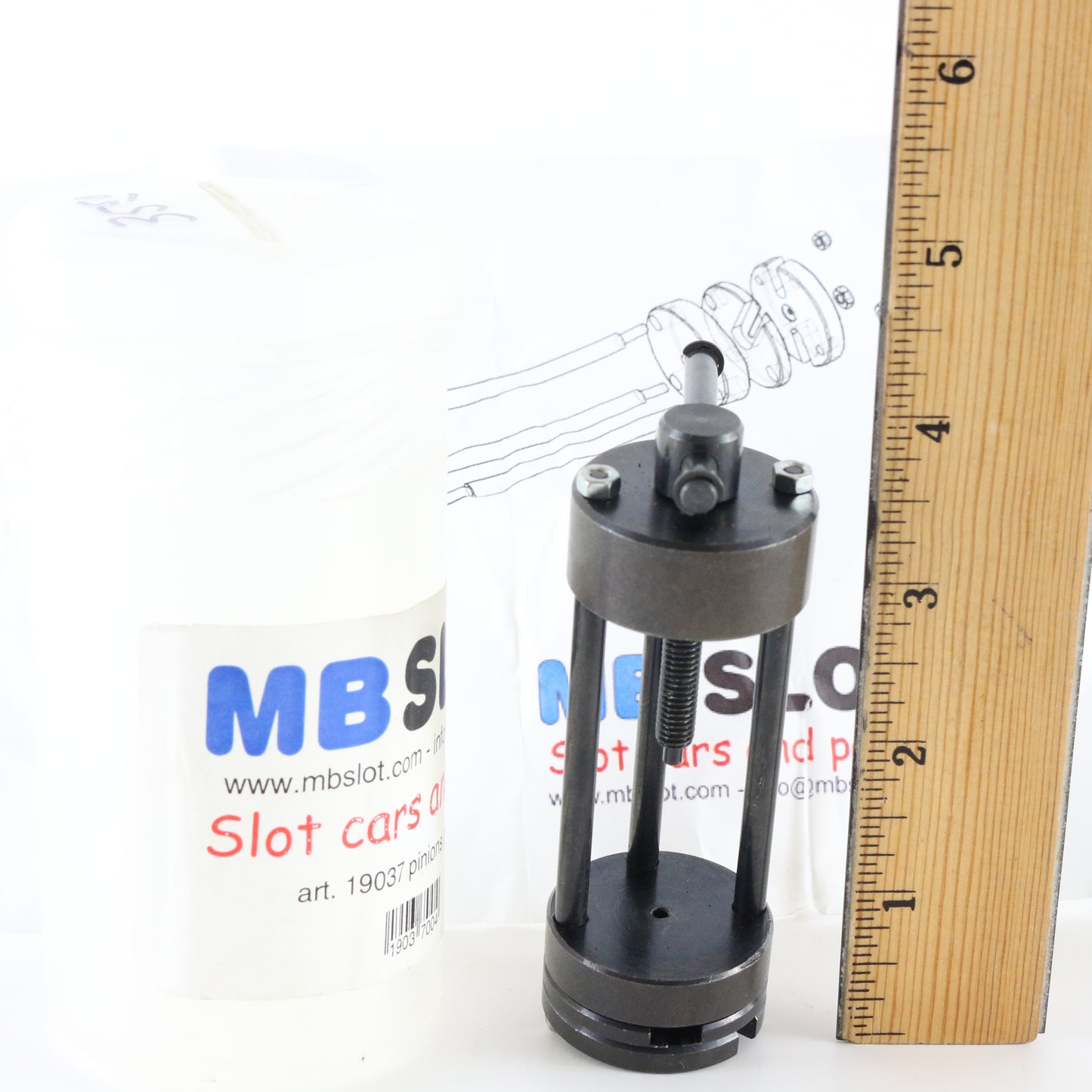 MB Slot pinions press slot car tool