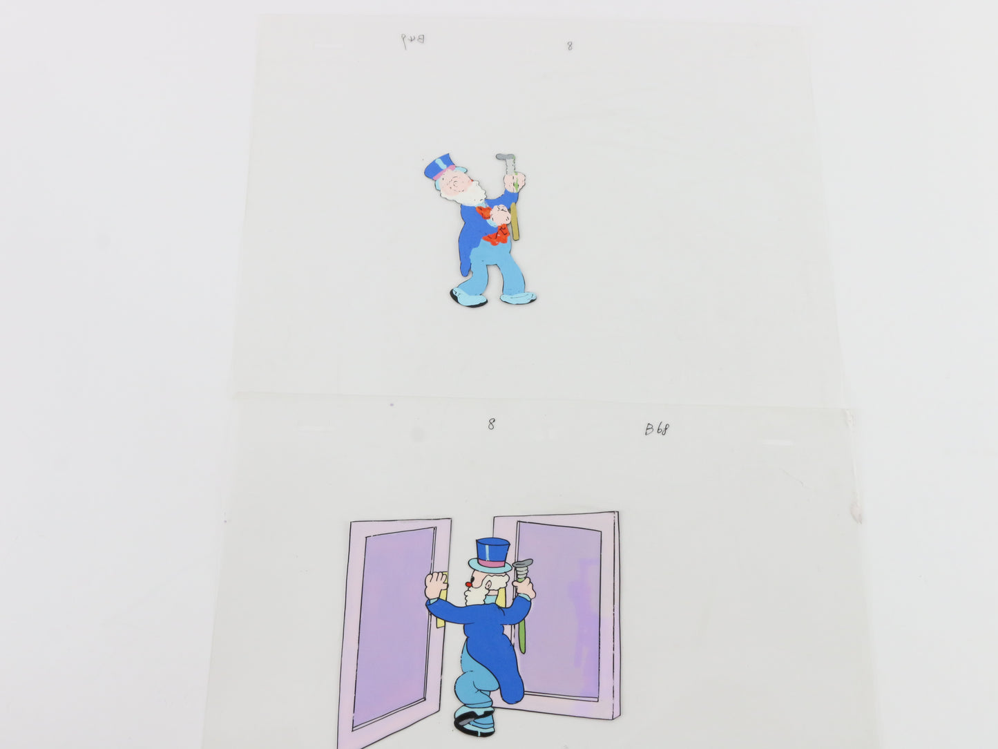 Lot of 8 Original Animation Production Cels Bull King Betty Boop Fleischer Studios