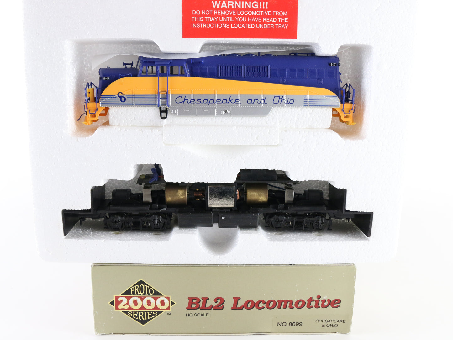 Proto 2000 HO C&O 1847 BL2 Diesel Locomotive