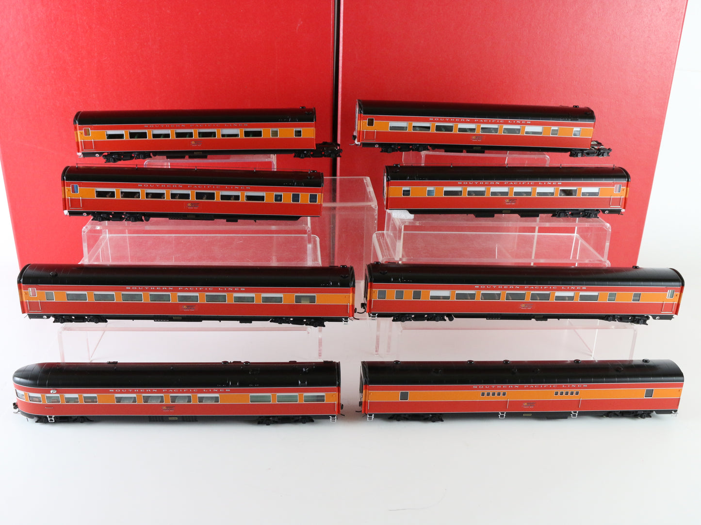 Coach Yard HO Texas New Orleans 1937 Sunbeam 8 Car Passenger Set TCY 0952 Brass