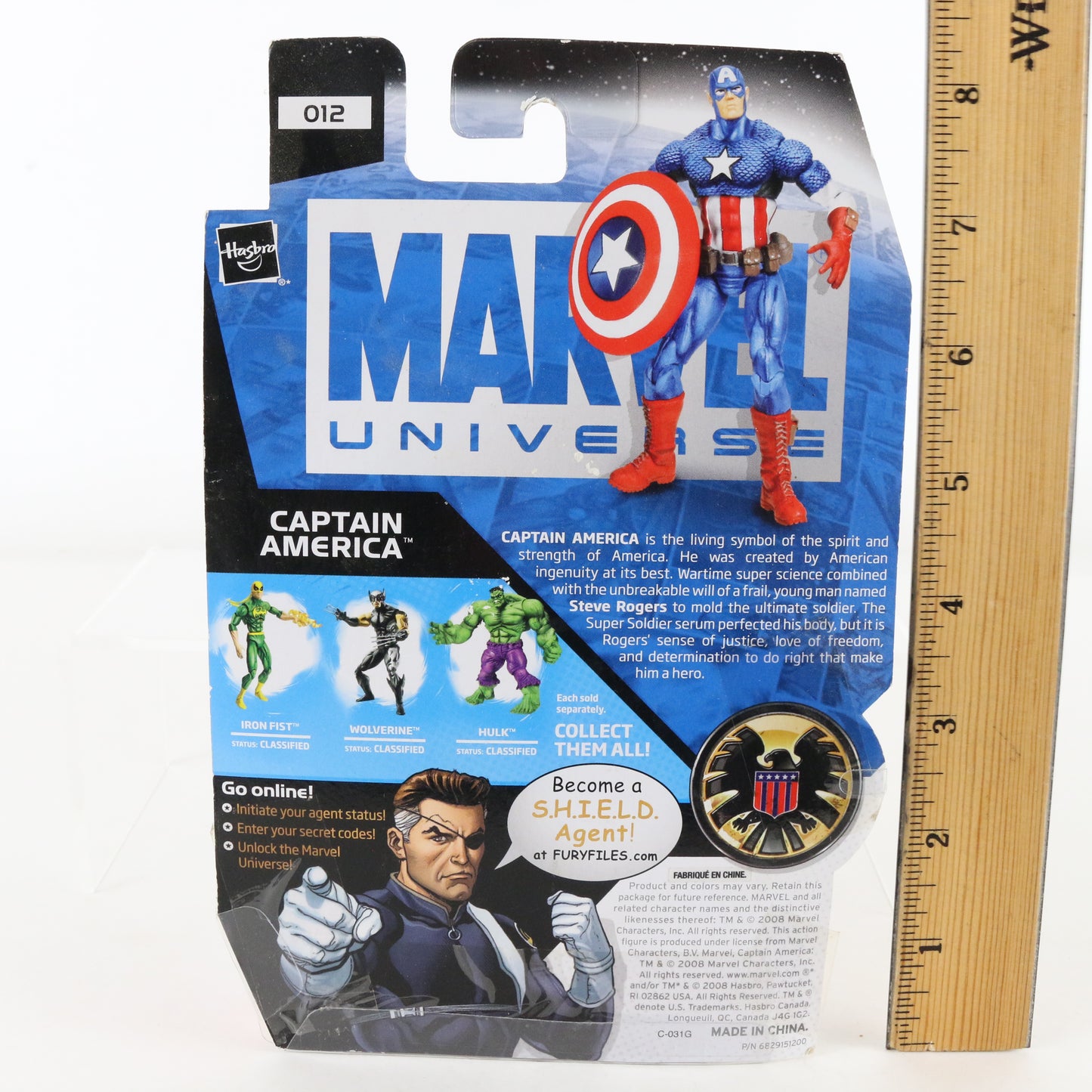 Marvel Universe 012 Captain America 3.75" Action Figure Hasbro