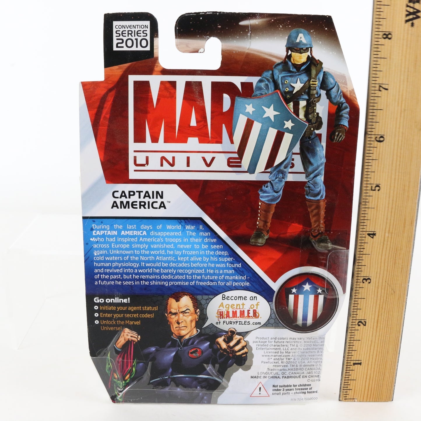 Marvel Universe Convention Series 2010 Captain America Hasbro 3.75" Figure
