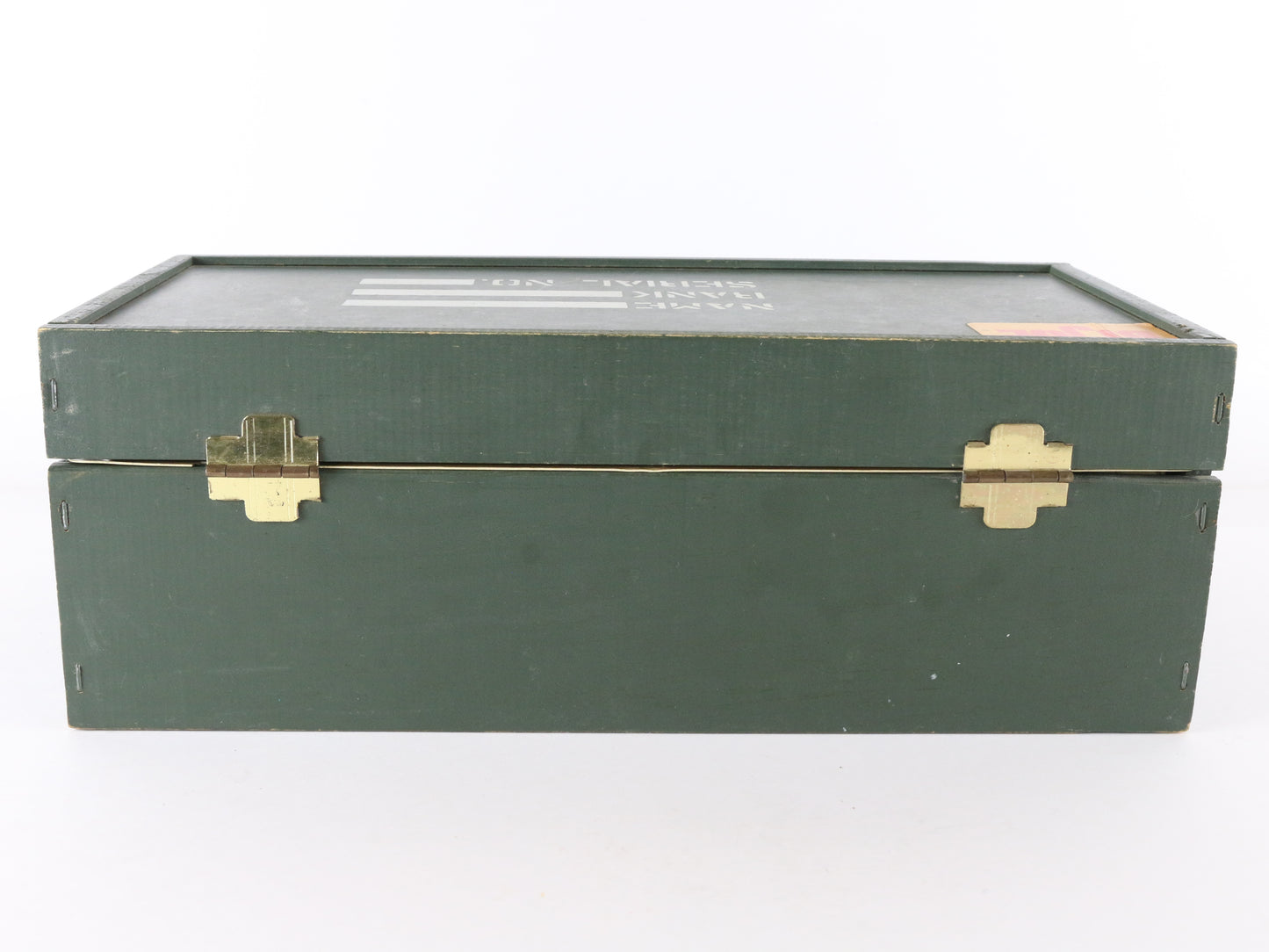 1960s Hasbro Gi Joe Wooden Military Footlocker Case W/ Tray