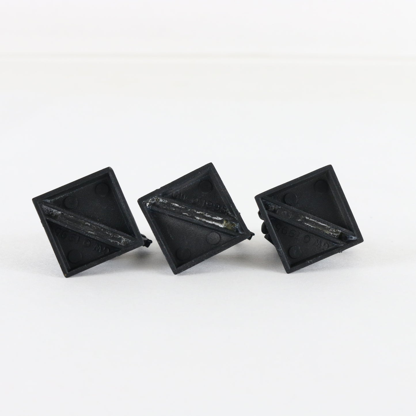 Lot Of 3 Dwarf Miners Citadel Warhammer 8044/1 Black Painted Metal Figures