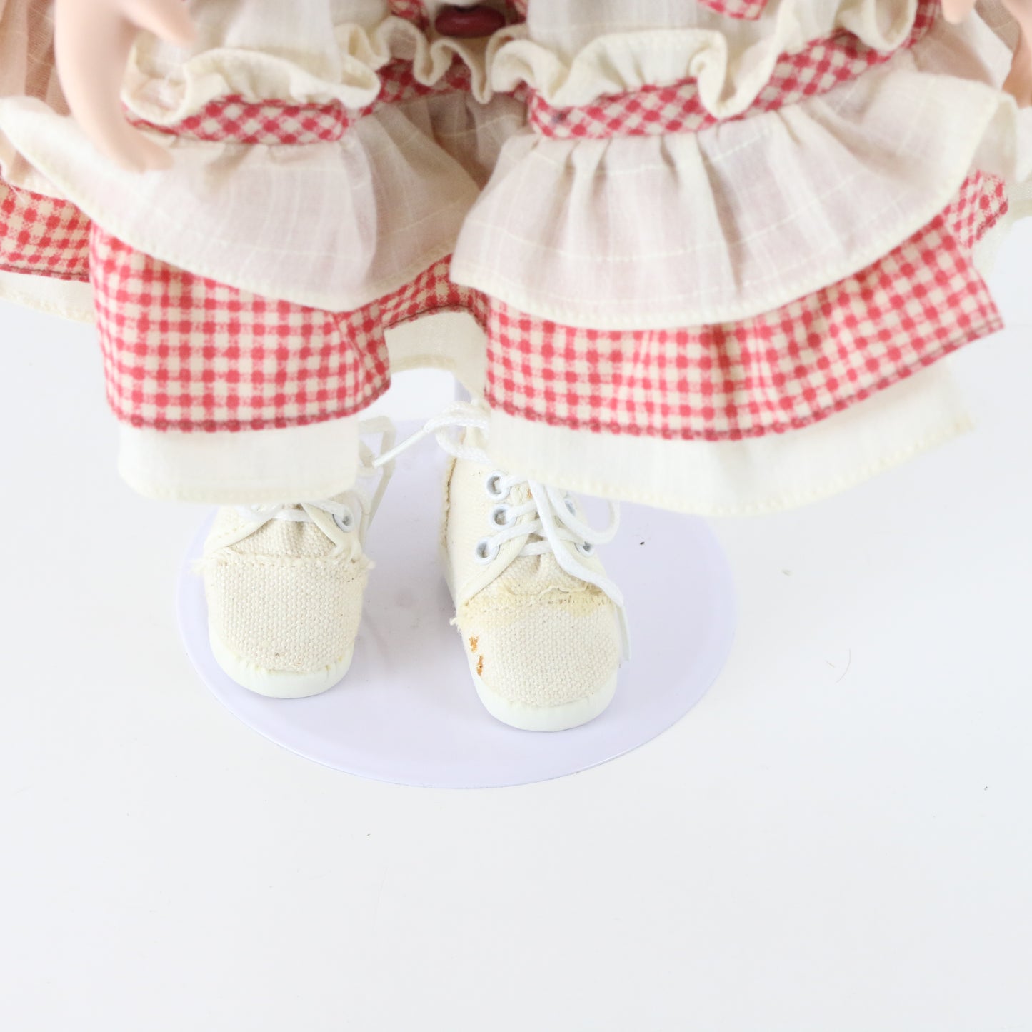 Standing Girl Floral Dress William Tuss Large 16.5" Porcelain Doll