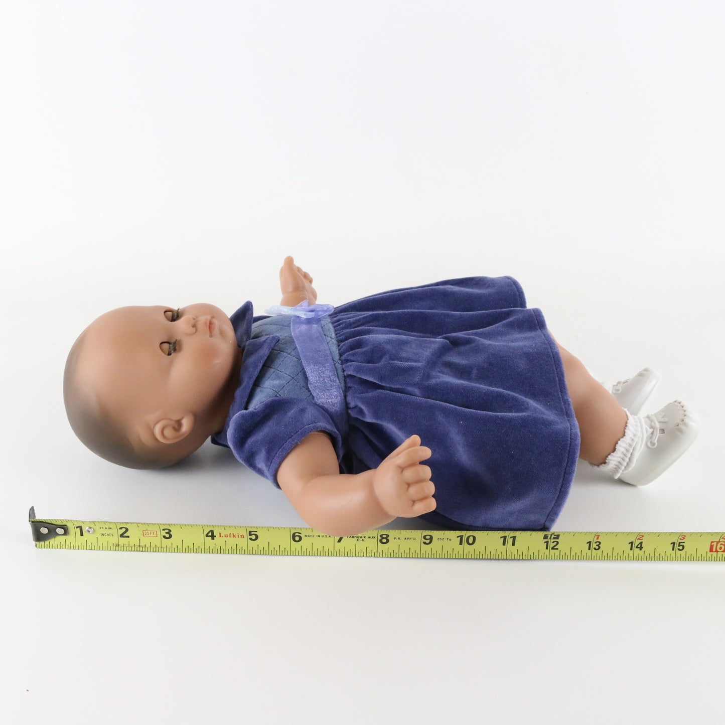 Pleasant Company 14 American Girl Large 15" Vinyl Doll Blue Dress