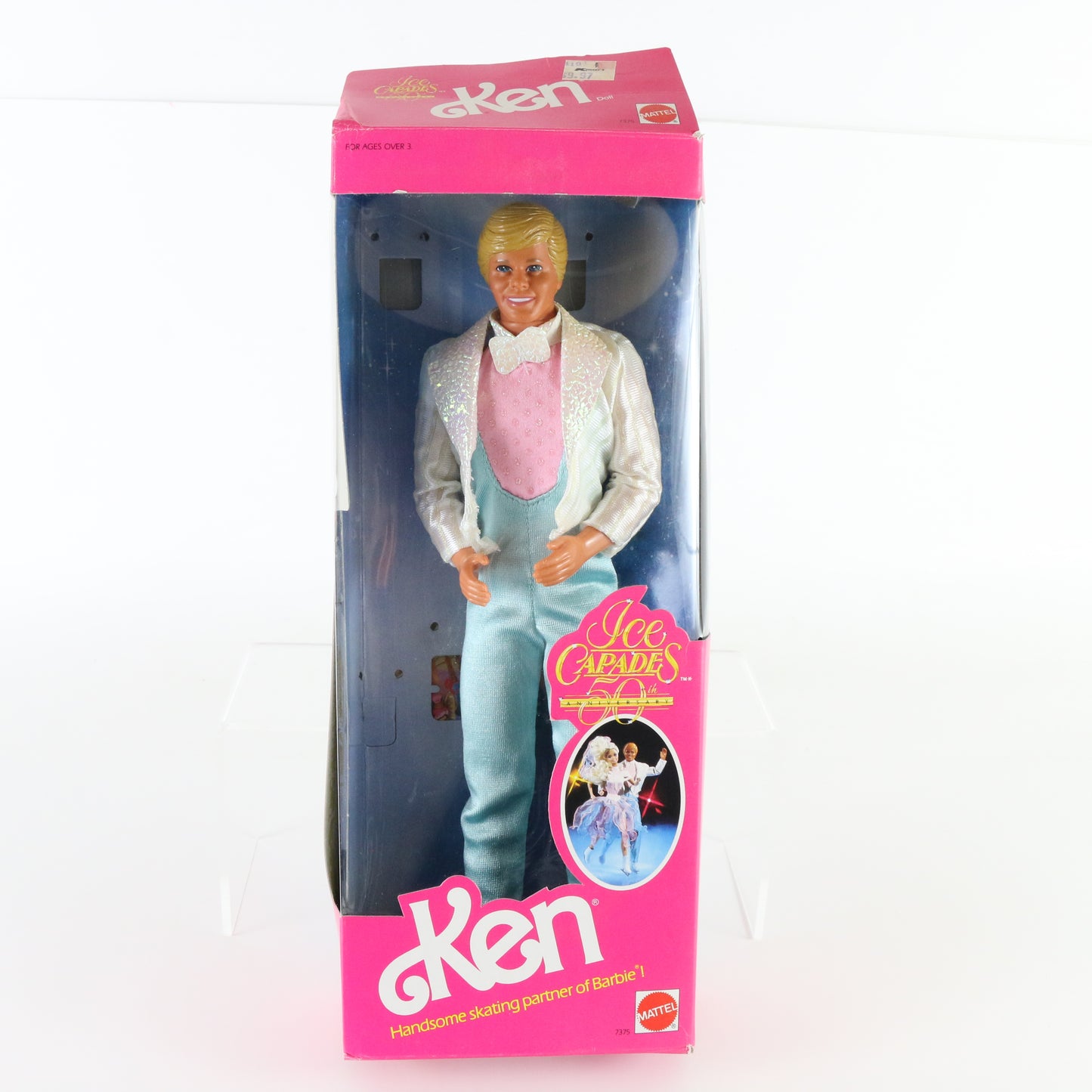 Barbie Ken Ice Capades 50th Anniversary Skating Partner Mattel 7375 1989