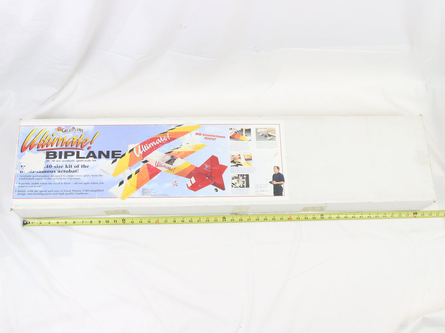 Great Planes Ultimate Biplane .40-.70 Size Aerobatic Wood RC Kit