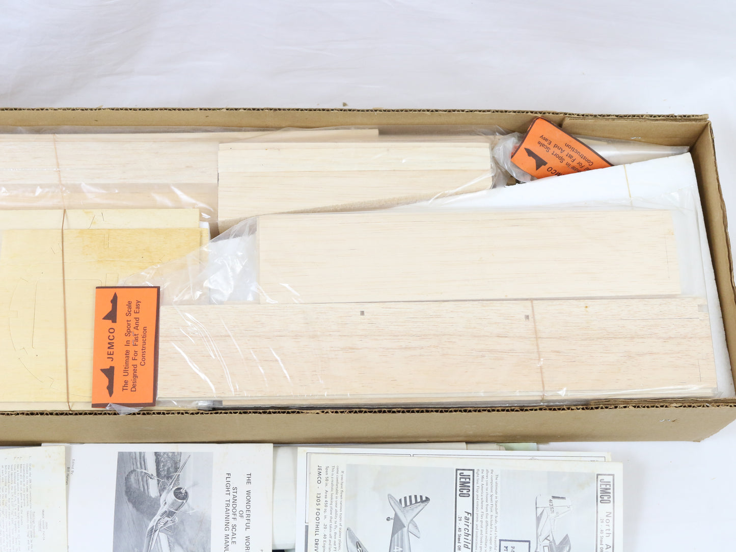 Jemco Corsair Chance Vought F4u-1a Corsair 54" Wingspan Balsa RC Kit
