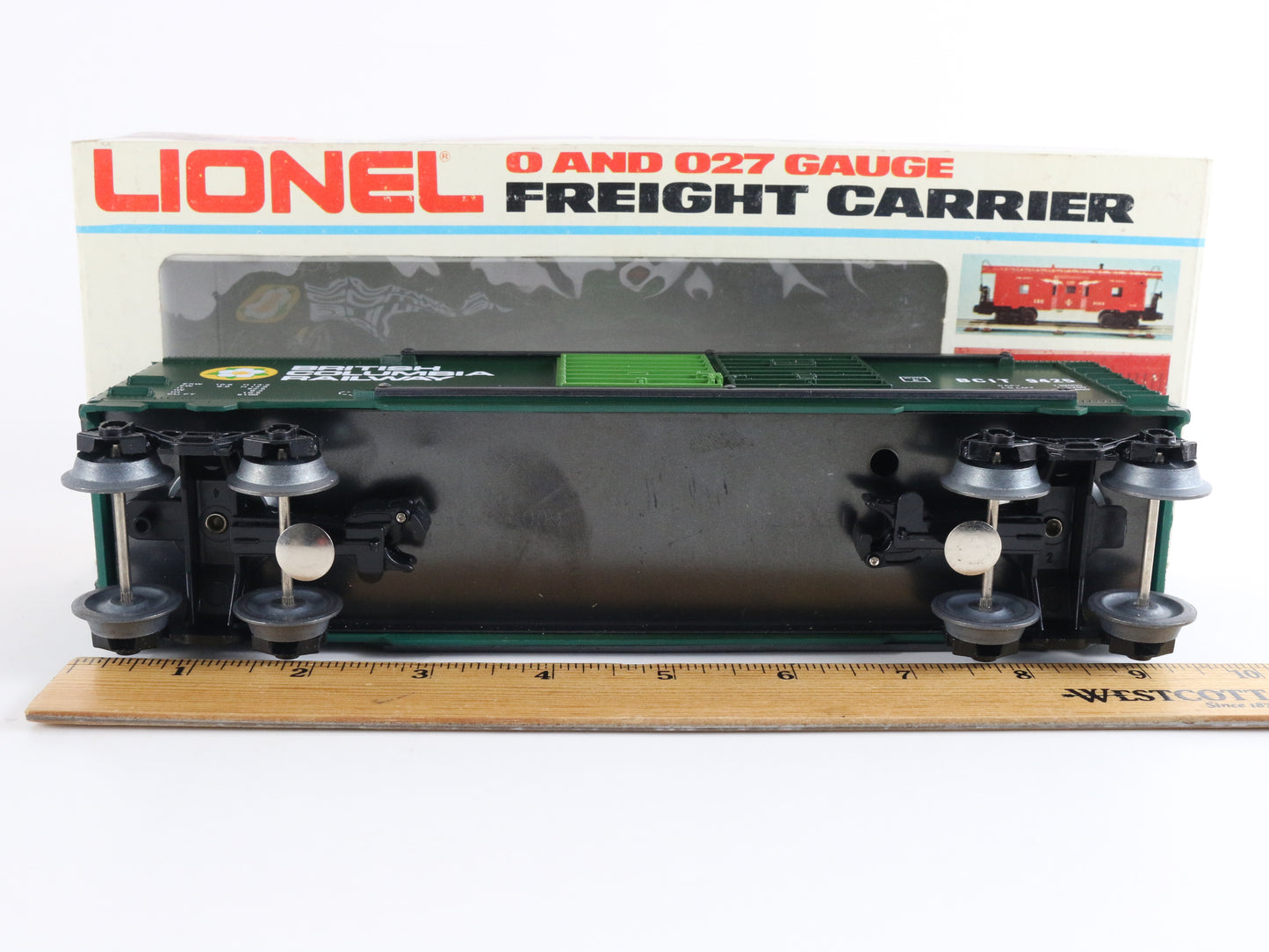 British Columbia Railway BCIT 9425 Box Car Model Train Lionel O 6-9425 detailed freight car collectible