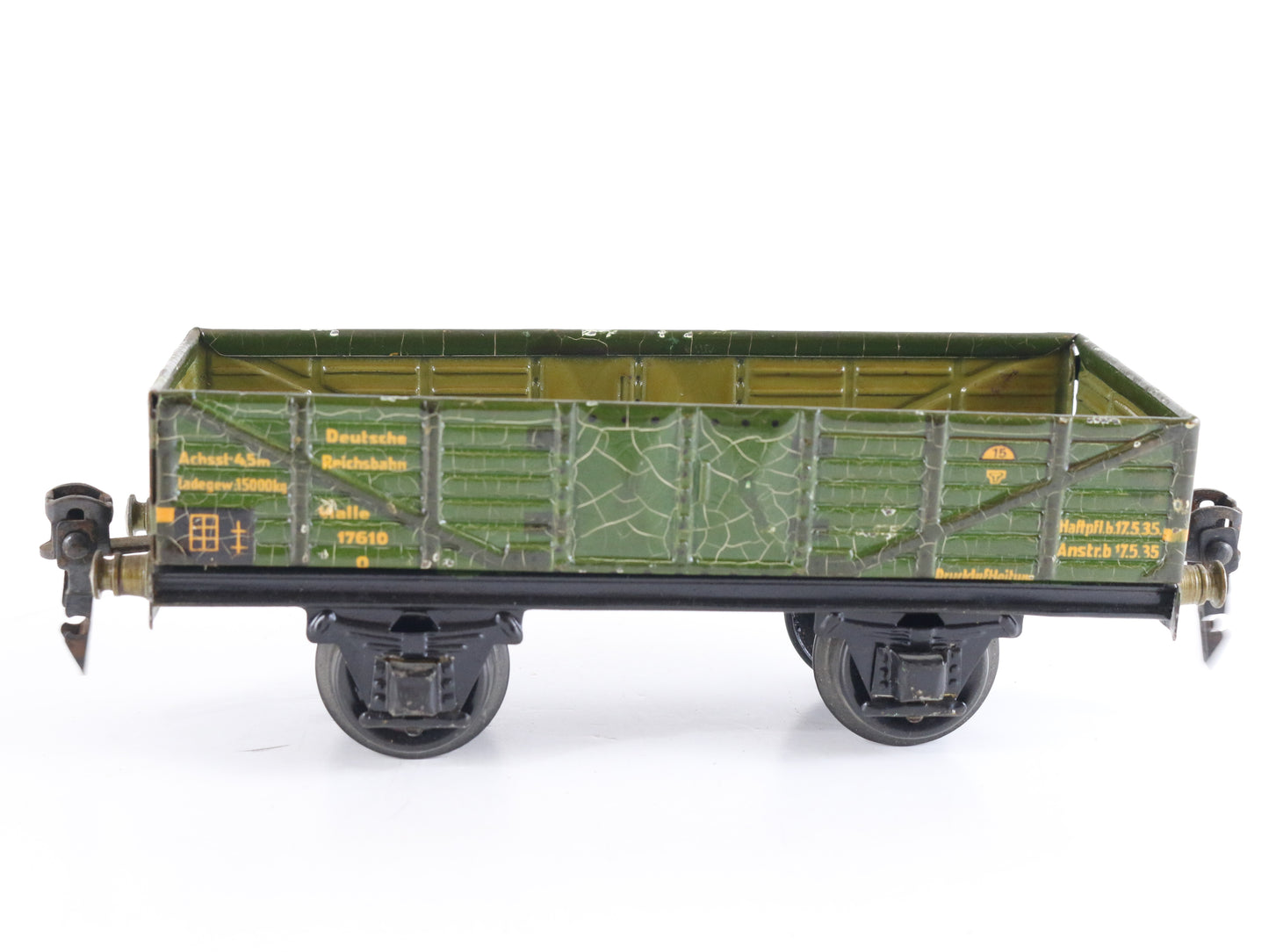 Deutsche Reichsbahn 1761/0 Open Wagon Gondola Marklin O Train German prewar freight gondola collectible