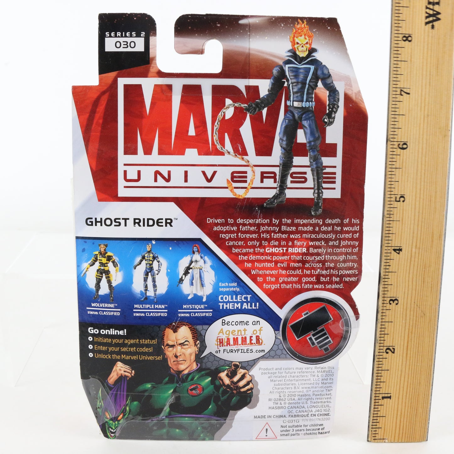 Marvel Universe Series 2 030 Ghost Rider 3.75" Action Figure Hasbro