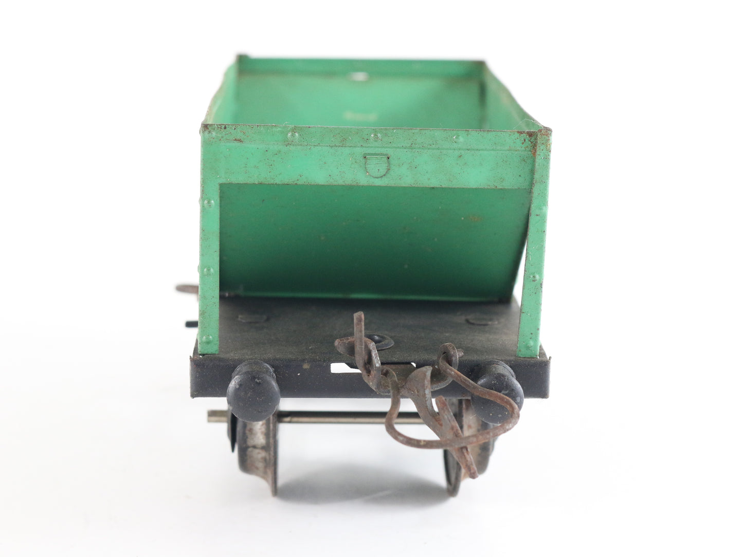 LMS Green 2 Bay Hopper Car Hornby Meccano O Model Freight Car 1950s classic coal hopper wagon restoration