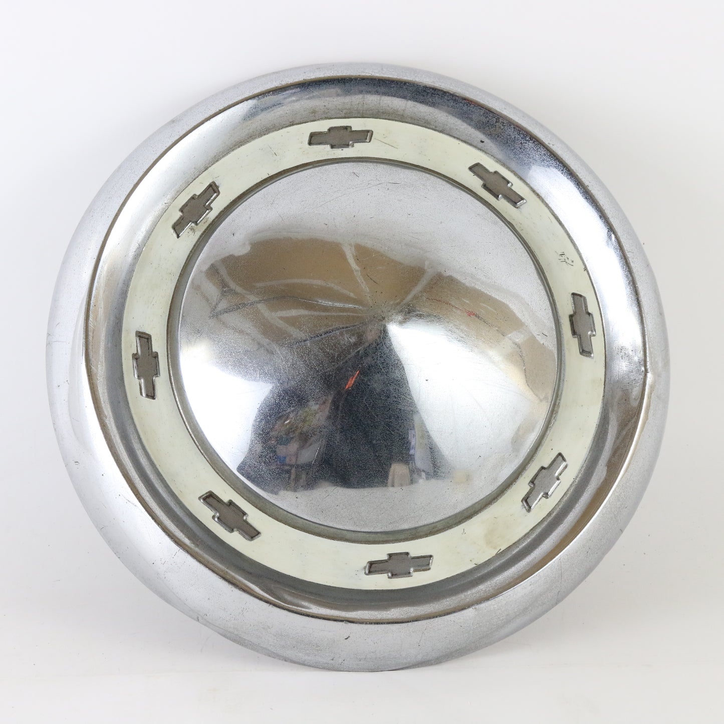 Lot Of 2 1955-56 Chevrolet Chevy Metal Dog Dish Hubcap 10.75"