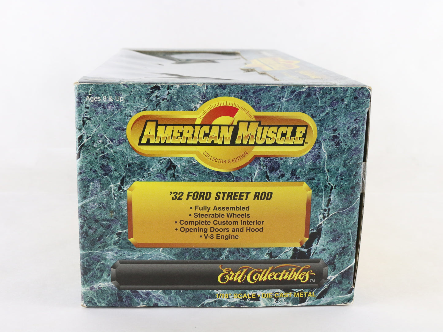 1932 '32 Ford Street Rod Yellow HOT ROD American Muscle ERTL 1:18 Model 7238