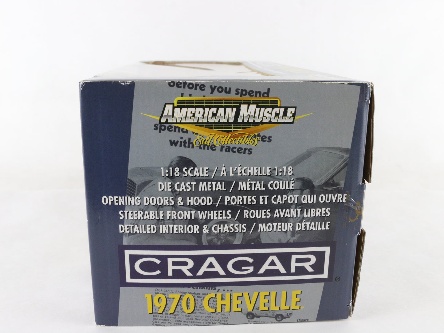 1970 Chevy Chevelle Cragar Gold Black American Muscle ERTL 1:18 Model Car