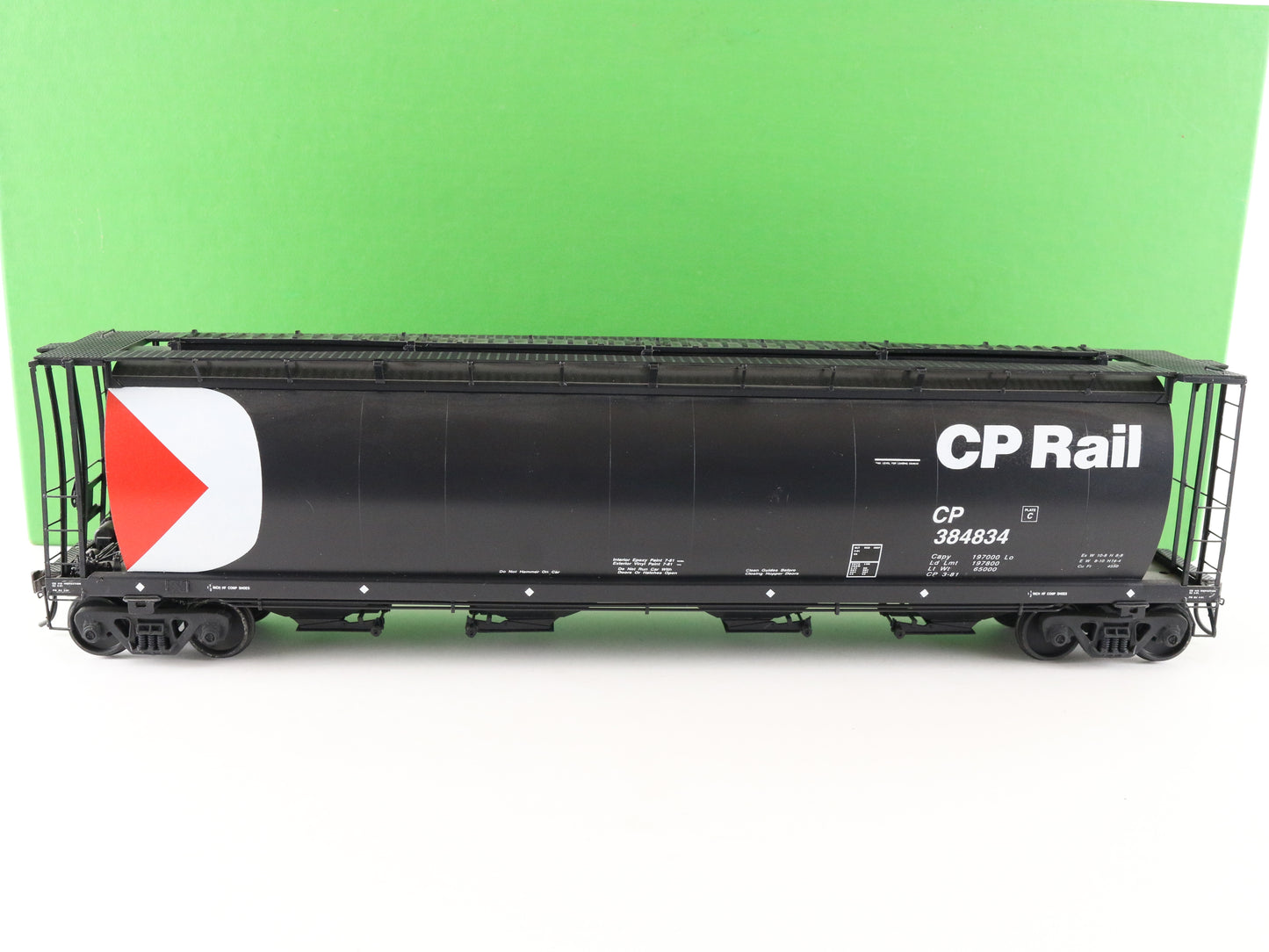 Overland O Painted Brass CP Rail 384834 Hawker Siddeley Covered Hopper OMI-0766