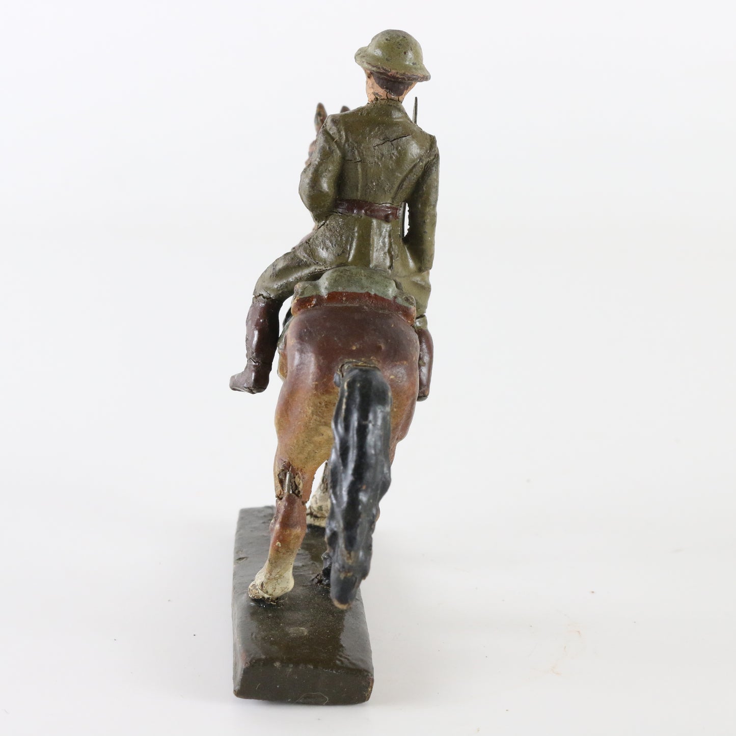 Lineol WWII horse with possible American soldier composite figure Germany