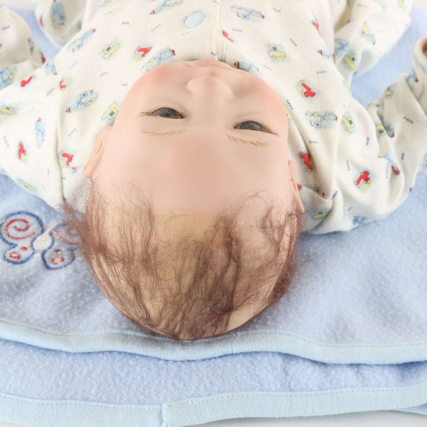 Hugs & Kisses Baby In Blue Sheila Michael Masterpiece 16" Silicon Doll 746/1500