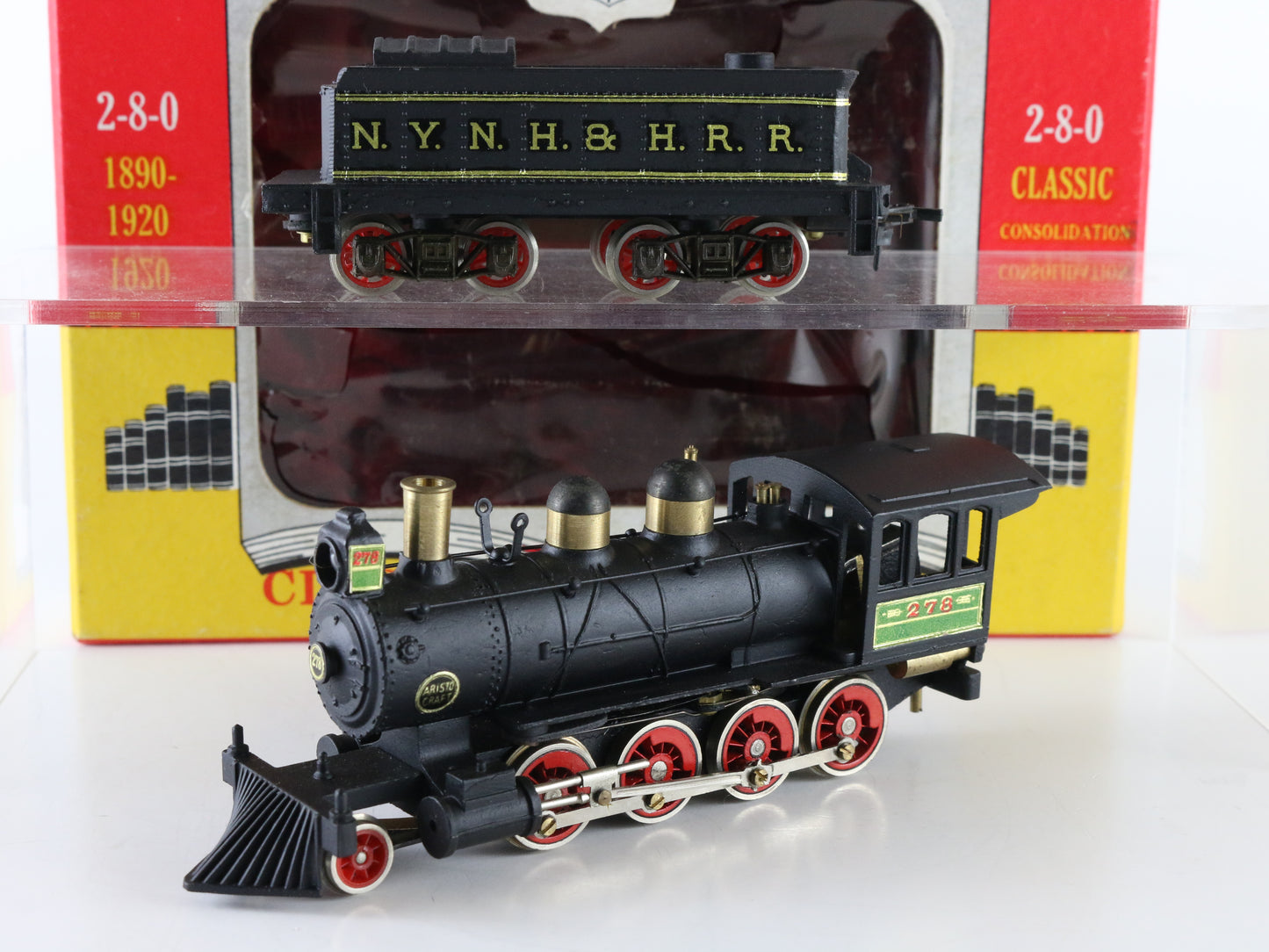 Aristo Craft HO NYNH&HRR 278 2-8-0 Steam Locomotive