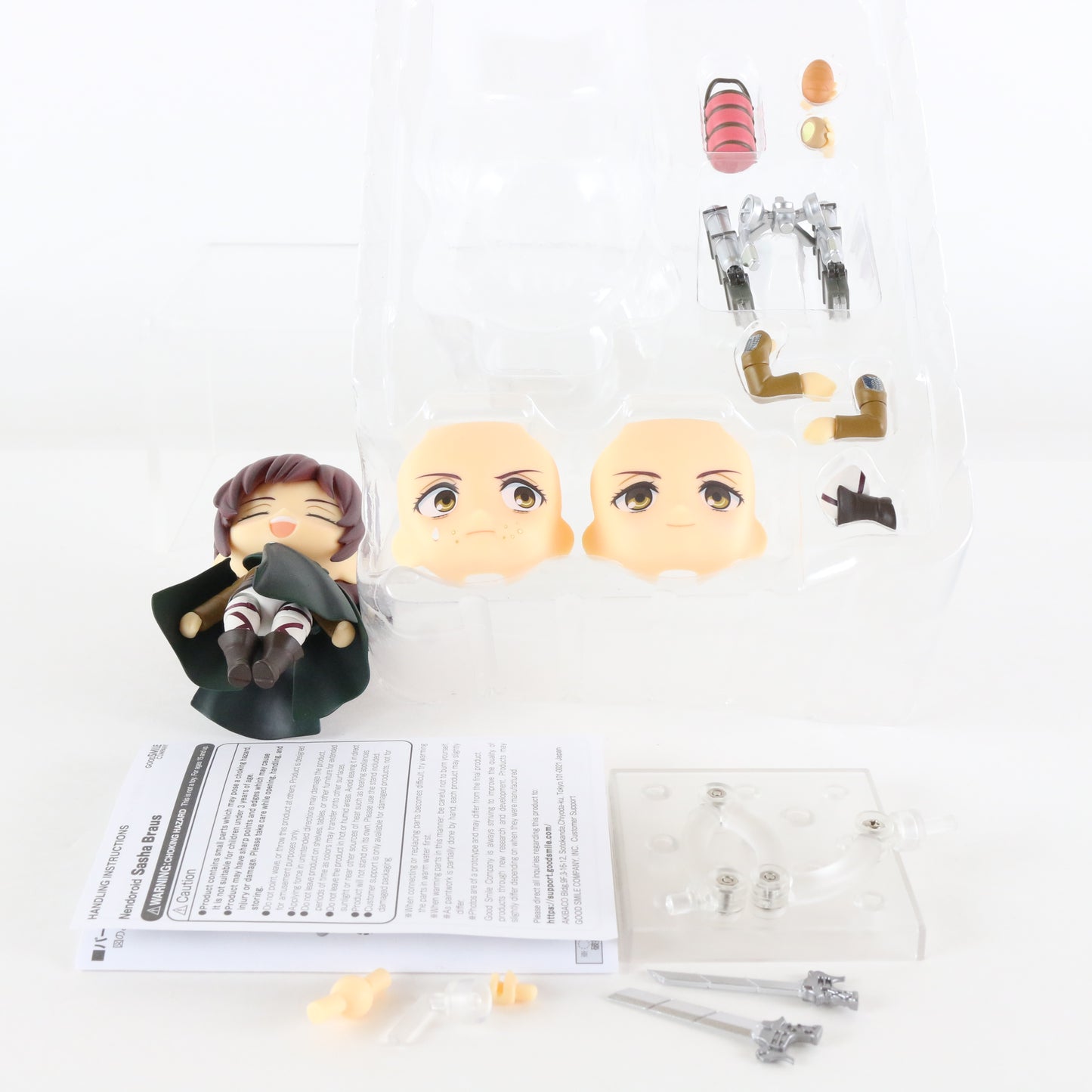 Nendoroid 1384 Sasha Braus Attack On Titan Action Figure Good Smile W/ Box