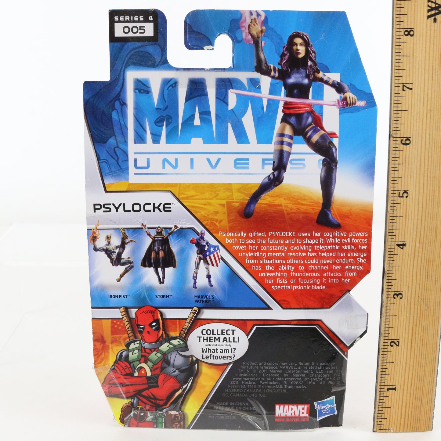 Marvel Universe 005 Psylocke Series 4 3.75" Action Figure Hasbro