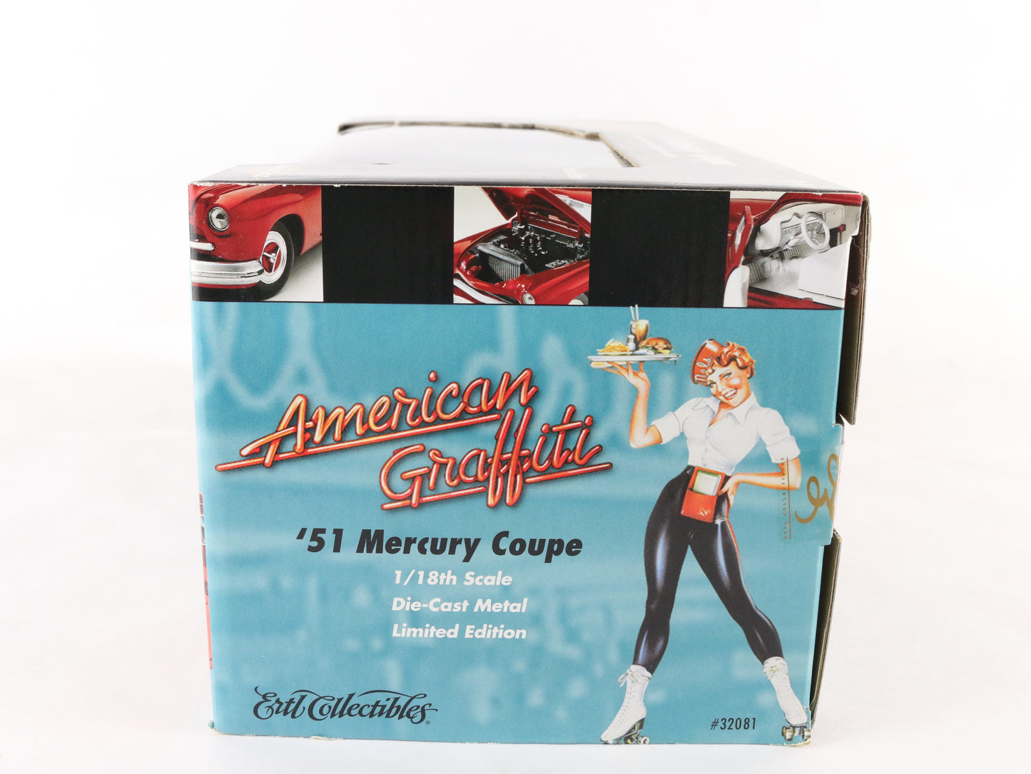 1951 '51 Mercury Coupe Purple American Graffiti ERTL 1:18 Sealed Model 32081