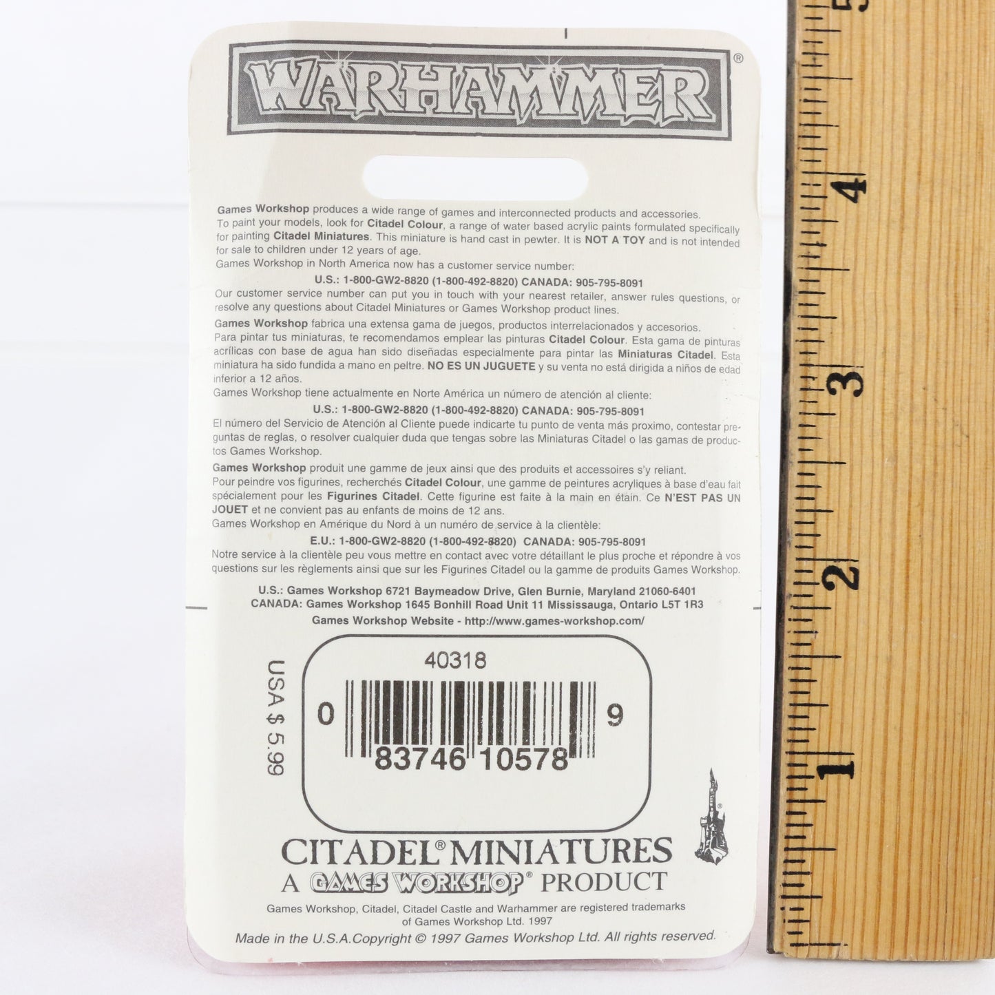 Dwarf Thunderers Gunman 1997 Citadel Warhammer 8578A Unpainted Figures