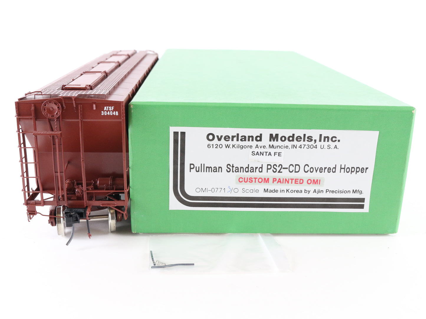 Overland Models O Santa Fe #304048 Pullman PS2-CD Covered Hopper Brass Train