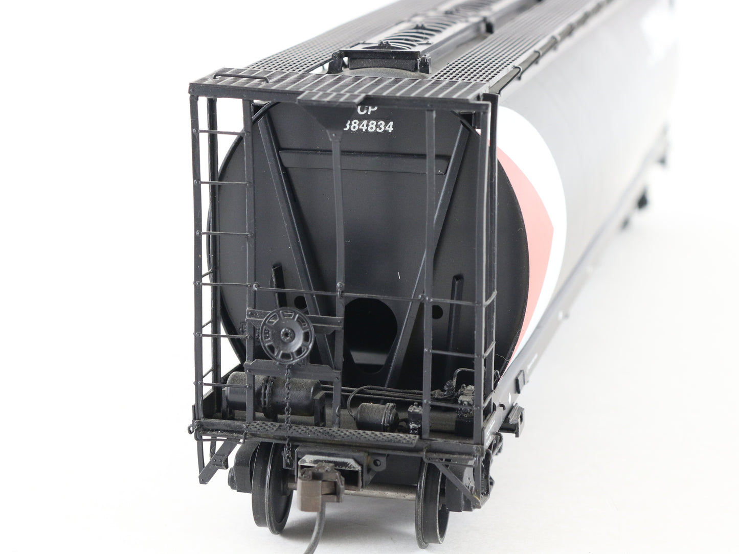 Overland O Painted Brass CP Rail 384834 Hawker Siddeley Covered Hopper OMI-0766